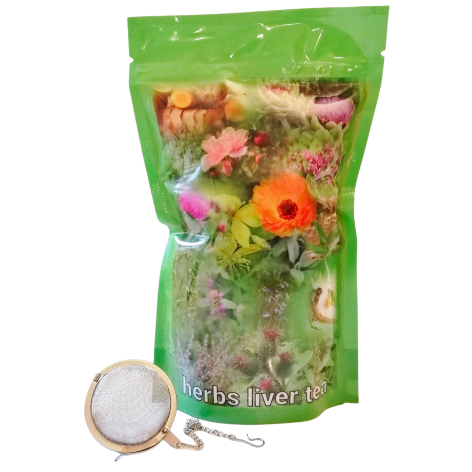 HERBS LIVER TEA & STRAINER