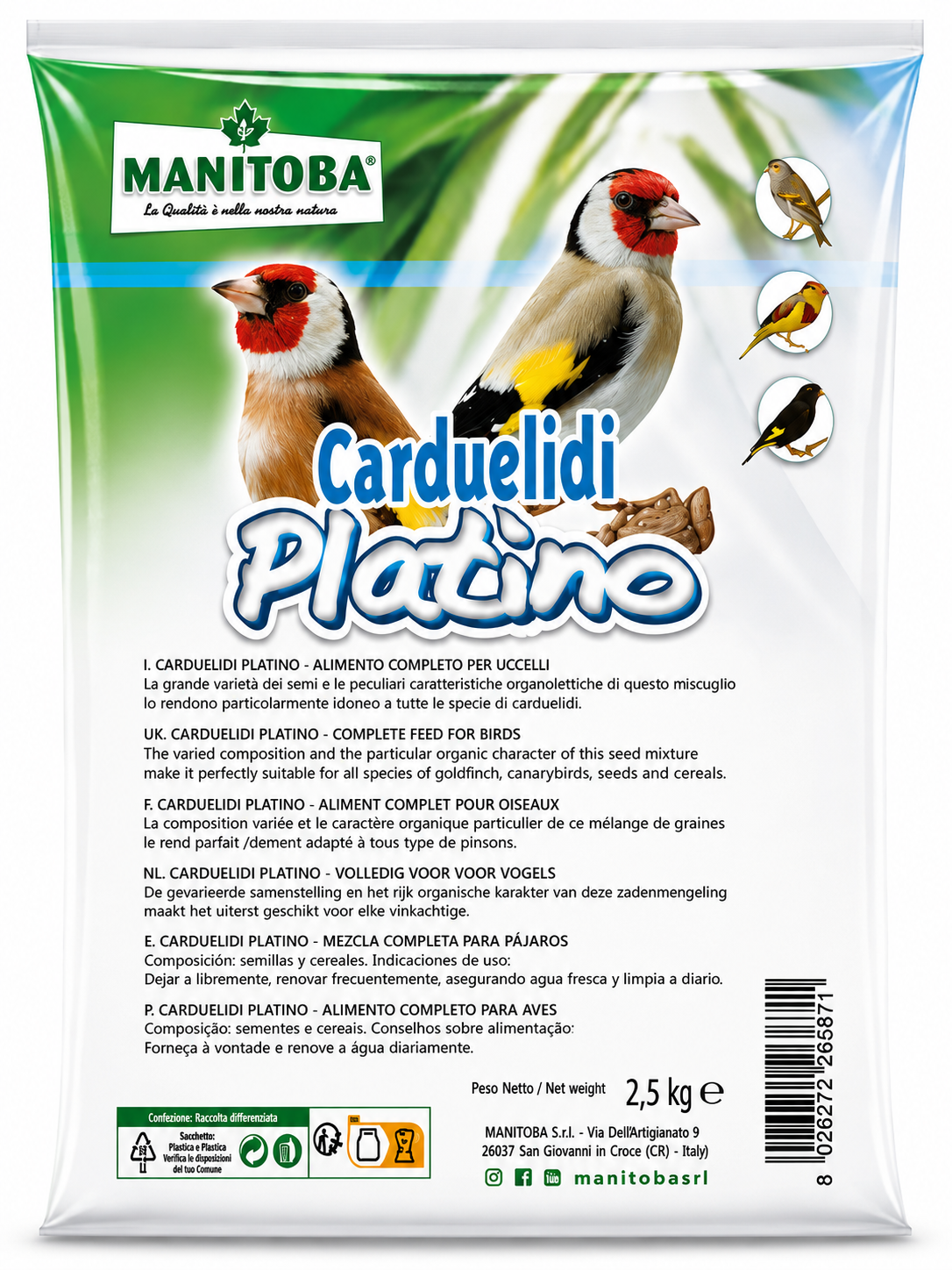 CARDUELIDI PLATINO WHITE